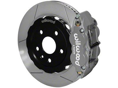 Wilwood DPC56 Race Rear Brake Kit; Anodized Gray Calipers (97-13 Corvette C5 & C6)