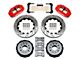 Wilwood Forged Narrow Superlite 4R Rear Big Brake Kit with 14-Inch Drilled and Slotted Rotors for OE Parking Brake; Red Calipers (97-13 Corvette C5 & C6)