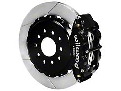 Wilwood Forged Narrow Superlite 4R Rear Big Brake Kit with 13-Inch Slotted Rotors for OE Parking Brake; Black Calipers (97-13 Corvette C5 & C6)