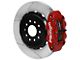 Wilwood Forged Narrow Superlite 4R Rear Big Brake Kit with 14-Inch Slotted Rotors for OE Parking Brake; Red Calipers (97-13 Corvette C5 & C6)