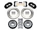 Wilwood Forged Narrow Superlite 4R Rear Big Brake Kit with 14-Inch Slotted Rotors for OE Parking Brake; Black Calipers (97-13 Corvette C5 & C6)