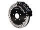 Wilwood Forged Narrow Superlite 6R Front Big Brake Kit with 13.06-Inch Drilled and Slotted Rotors; Black Calipers (97-13 Corvette C5 & C6)