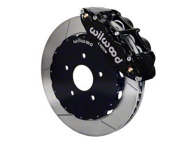 Wilwood Forged Narrow Superlite 6R Front Big Brake Kit with 14-Inch Slotted Rotors; Black Calipers (97-13 Corvette C5 & C6)