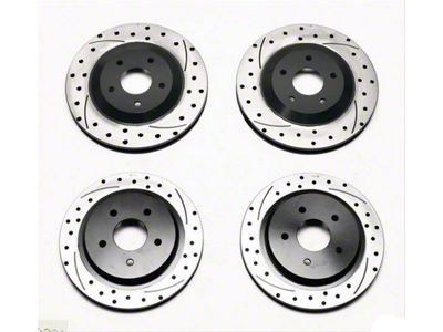 Wilwood Promatrix Drilled and Slotted Rotors; Front and rear (97-04 Corvette C5; 05-13 Corvette C6 Base)