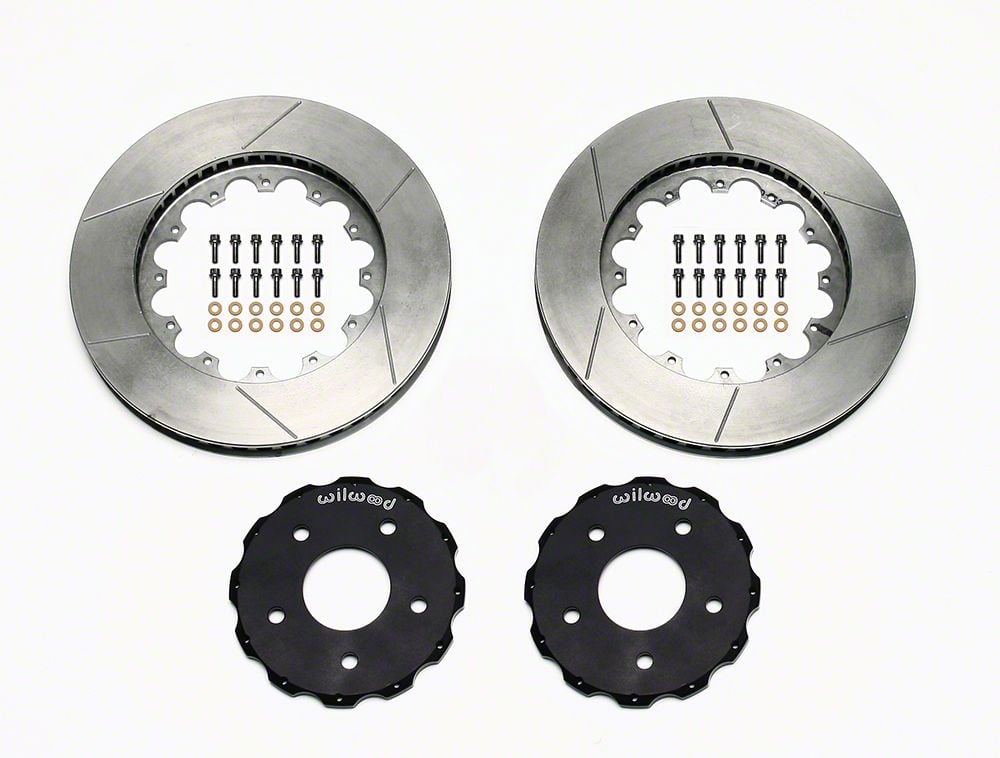 Wilwood Corvette Promatrix Slotted Rotors; Front Pair 1408009U (9704
