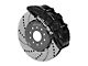 Wilwood SX6R Dynamic Front Big Brake Kit with 14-Inch Drilled and Slotted Rotors; Black Calipers (97-13 Corvette C5 & C6)