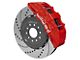 Wilwood SX6R Dynamic Front Big Brake Kit with 15-Inch Drilled and Slotted Rotors; Red Calipers (97-13 Corvette C5 & C6)