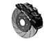 Wilwood SX6R Dynamic Front Big Brake Kit with 14-Inch Drilled and Slotted Rotors; Black Calipers (14-19 Corvette C7)