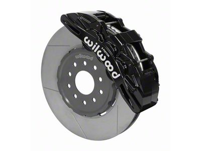 Wilwood SX6R Dynamic Front Big Brake Kit with 14-Inch Slotted Rotors; Black Calipers (97-13 Corvette C5 & C6)