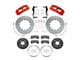 Wilwood SX6R Dynamic Front Big Brake Kit with 14-Inch Slotted Rotors; Red Calipers (14-19 Corvette C7)