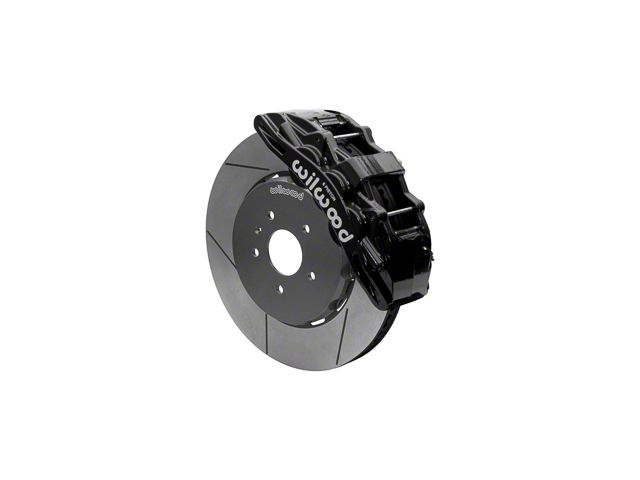 Wilwood SX6R Dynamic Front Big Brake Kit with 15-Inch Slotted Rotors; Black Calipers (14-19 Corvette C7)
