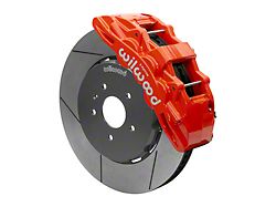 Wilwood SX6R Dynamic Front Big Brake Kit with 15-Inch Slotted Rotors; Red Calipers (14-19 Corvette C7)