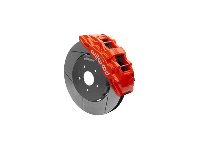 Wilwood SX6R Dynamic Front Big Brake Kit with 15-Inch Slotted Rotors; Red Calipers (14-19 Corvette C7)