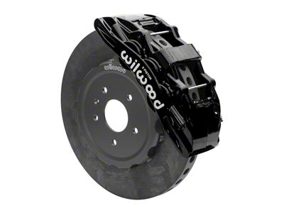 Wilwood SX6R WCCB Carbon Ceramic Front Big Brake Kit; Black Calipers (97-13 Corvette C5 & C6)