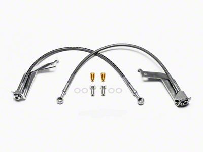 Wilwood CPB Caliper Flexline Brake Line Kit; Rear (99-04 Mustang GT)