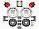 Wilwood CPB Rear Big Brake Kit with Slotted Rotors; Red Calipers (05-14 Mustang)