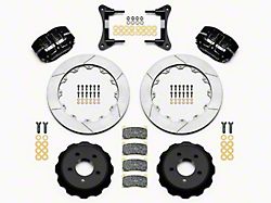 Wilwood DynaPro 4R Drag Race Front Big Brake Kit with Slotted Rotors; Anodized Gray Calipers (15-23 Mustang)