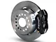 Wilwood Forged Dynalite Rear Big Brake Kit with Slotted Rotors; Black Calipers (05-14 Mustang)
