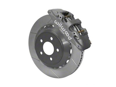 Wilwood Aerolite 6R Road Race Front Big Brake Kit; Anodized Gray Calipers (15-23 Mustang)