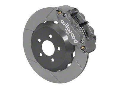 Wilwood Aerolite 6R Road Race Rear Big Brake Kit; Anodized Gray Calipers (15-23 Mustang)