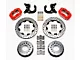 Wilwood Forged Dynalite Pro Series Rear Big Brake Kit with Drilled and Slotted Rotors; Red Calipers (79-93 Mustang w/ Ford 8.8 Rear & 2.5 Axle Offset)