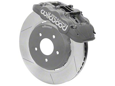 Wilwood GN4R Lug Drive Race Front Big Brake Kit; Anodized Gray Calipers (05-14 Mustang)