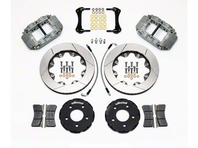 Wilwood Superlite 4R Front Big Brake Kit; Anodized Gray Calipers (94-04 Mustang)