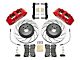 Wilwood SX6R Dynamic Front Big Brake Kit with 15-Inch Drilled and Slotted Rotors; Red Calipers (15-23 Mustang)