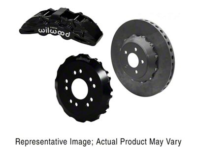 Wilwood SX6R WCCB Carbon Ceramic Front Big Brake Kit; Black Calipers (15-23 Mustang)