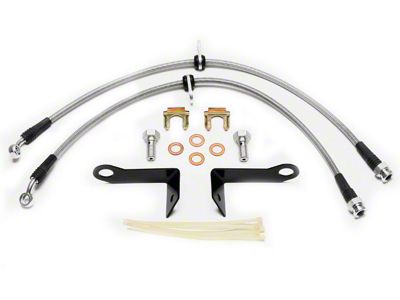 Wilwood OE Replacement Flexline Brake Line Kit; Front (05-10 Mustang w/ ABS)