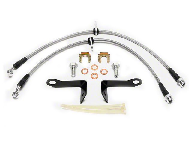 Wilwood OE Replacement Flexline Brake Line Kit; Front (05-10 Mustang w/ ABS)