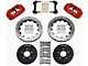 Wilwood Superlite 6R Front Big Brake Kit with 12.90-Inch Drilled and Slotted Rotors; Red Calipers (94-04 Mustang)