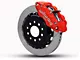 Wilwood Superlite 6R Front Big Brake Kit with 13-Inch Slotted Rotors; Red Calipers (05-14 Mustang)