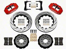 Wilwood Superlite 6R Front Big Brake Kit with 14-Inch Drilled and Slotted Rotors; Red Calipers (05-14 Mustang)