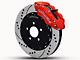 Wilwood Superlite 6R Front Big Brake Kit with 14-Inch Drilled and Slotted Rotors; Red Calipers (94-04 Mustang)