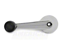 Window Crank Handle; Chrome (79-93 Mustang)