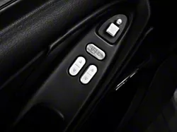 SpeedForm Modern Billet Window Switch Kit; Polished (97-04 Mustang Coupe)
