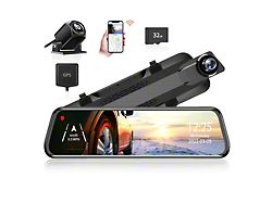 WOLFBOX Wi-Fi Dual Mirror Monitor Dash Cam (Universal; Some Adaptation May Be Required)
