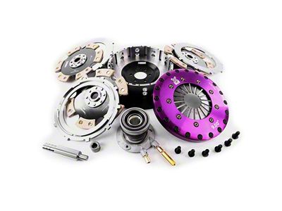 X-Clutch 9-Inch Triple Solid Ceramic Disc Clutch Kit with Chromoly Flywheel and Hydraulic Release Bearing; 26-Spline (98-02 5.7L Camaro)