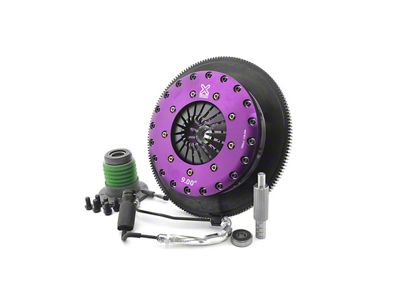 X-Clutch 9-Inch Twin Solid Ceramic Disc Clutch Kit with Chromoly Flywheel and Hydraulic Release Bearing; 26-Spline (14-15 Camaro Z/28)