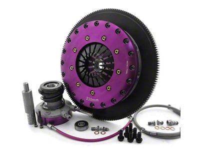 X-Clutch 9-Inch Triple Solid Ceramic Disc Clutch Kit with Chromoly Flywheel and Hydraulic Release Bearing; 26-Spline (10-15 Camaro SS)