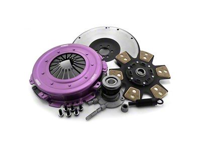 X-Clutch Stage 2R Single Ceramic Race Disc Clutch Kit with Chromoly Flywheel and Hydraulic Release Bearing; 26-Spline (98-02 5.7L Camaro)