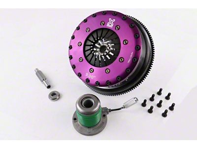 X-Clutch 9-Inch Triple Solid Ceramic Disc Clutch Kit with Chromoly Flywheel and Hydraulic Release Bearing; 26-Spline (08-10 V8 HEMI Challenger; 11.5-23 V8 HEMI Challenger)