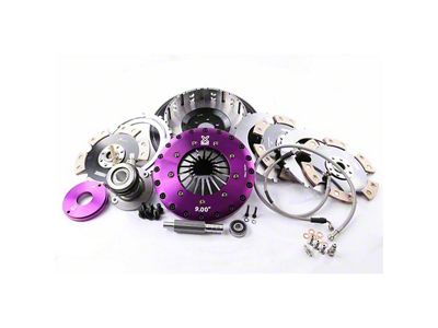 X-Clutch 9-Inch Triple Solid Ceramic Disc Clutch Kit with Chromoly Flywheel and Hydraulic Release Bearing; 26-Spline (05-13 Corvette C6, Excluding ZR1)
