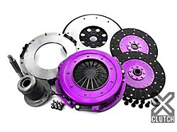 X-Clutch 10.50-Inch Twin Solid Organic Disc Clutch Kit with Flywheel and Hydraulic Release Bearing; 23-Spline (11-17 Mustang GT)