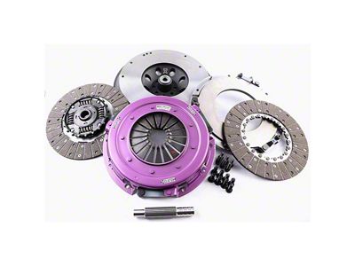 X-Clutch 10.50-Inch Twin Sprung Organic Disc Clutch Kit with Flywheel; 23-Spline (18-23 Mustang GT)