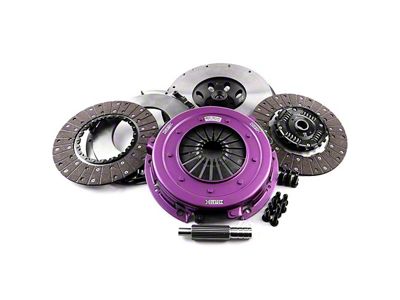 X-Clutch 10.50-Inch Twin Sprung Organic Disc Clutch Kit with Flywheel; 26-Spline (15-20 Mustang GT350)