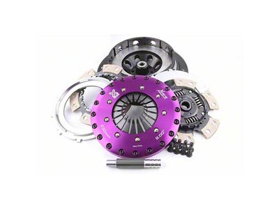 X-Clutch 9-Inch Twin Sprung Ceramic Disc Clutch Kit with Chromoly Flywheel; 23-Spline (18-23 Mustang GT)