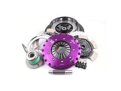 X-Clutch 9-Inch Twin Sprung Ceramic Disc Clutch Kit with Chromoly Flywheel and Hydraulic Release Bearing; 23-Spline (18-23 Mustang GT)