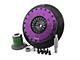 X-Clutch 9-Inch Twin Solid Organic Disc Clutch Kit with Chromoly Flywheel and Hydraulic Release Bearing; 26-Spline (07-14 Mustang GT500)